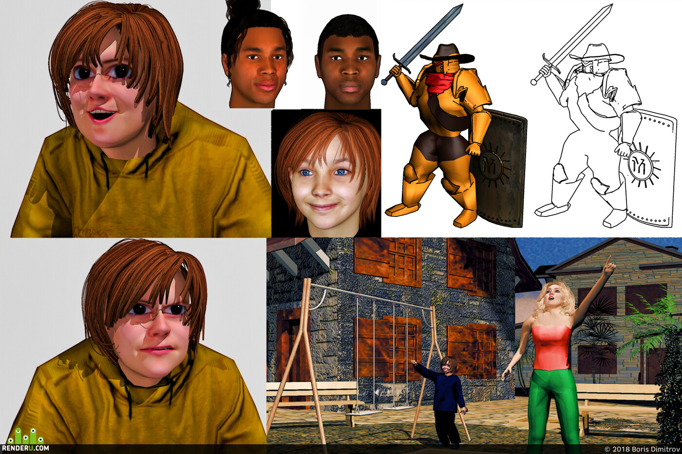 bodar. Characters