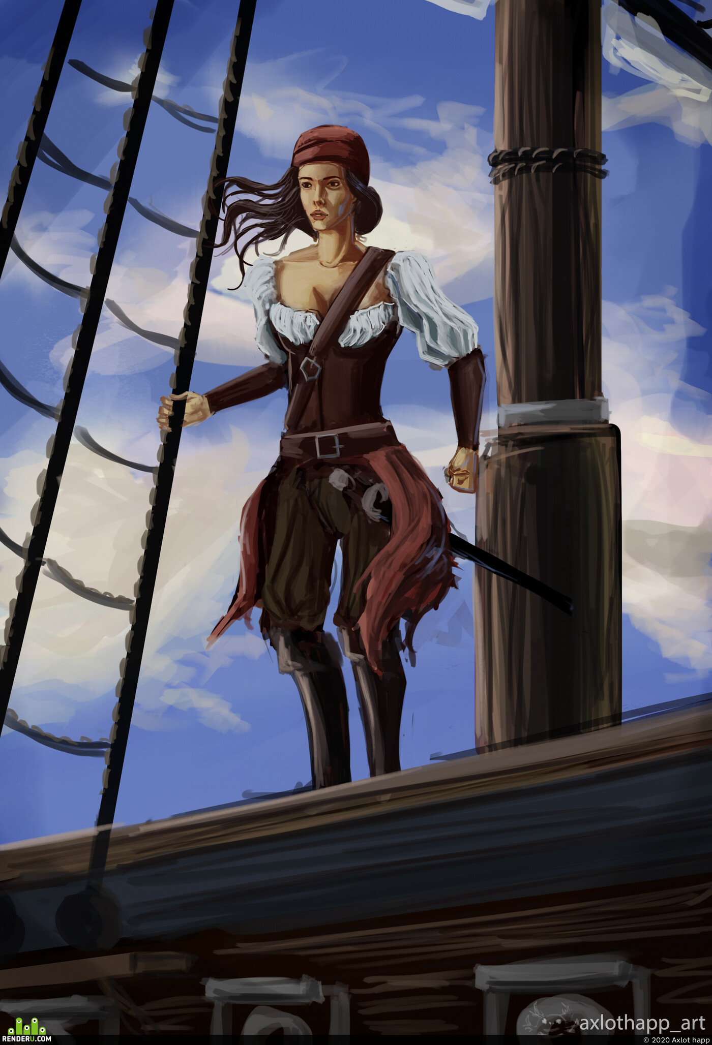 Axlot happ. Pirate