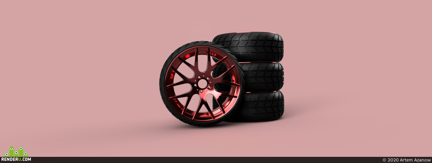 Artem Azanow. Car wheel