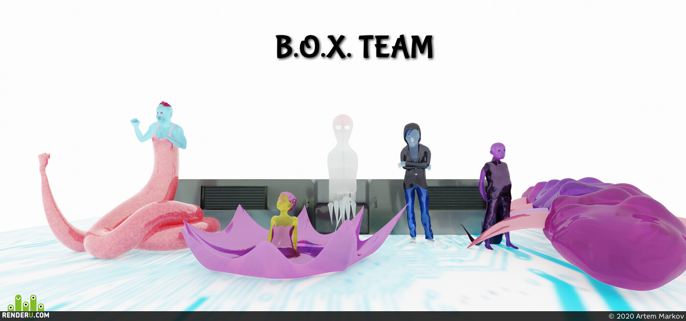 Artem Markov. Lightbox Expo: Box of Mystery characters for the challenge