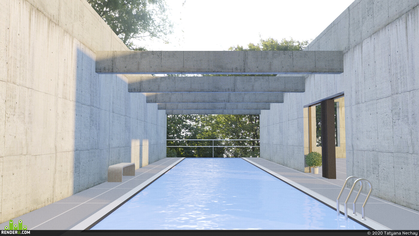 Tatyana Nechay. swimming pool