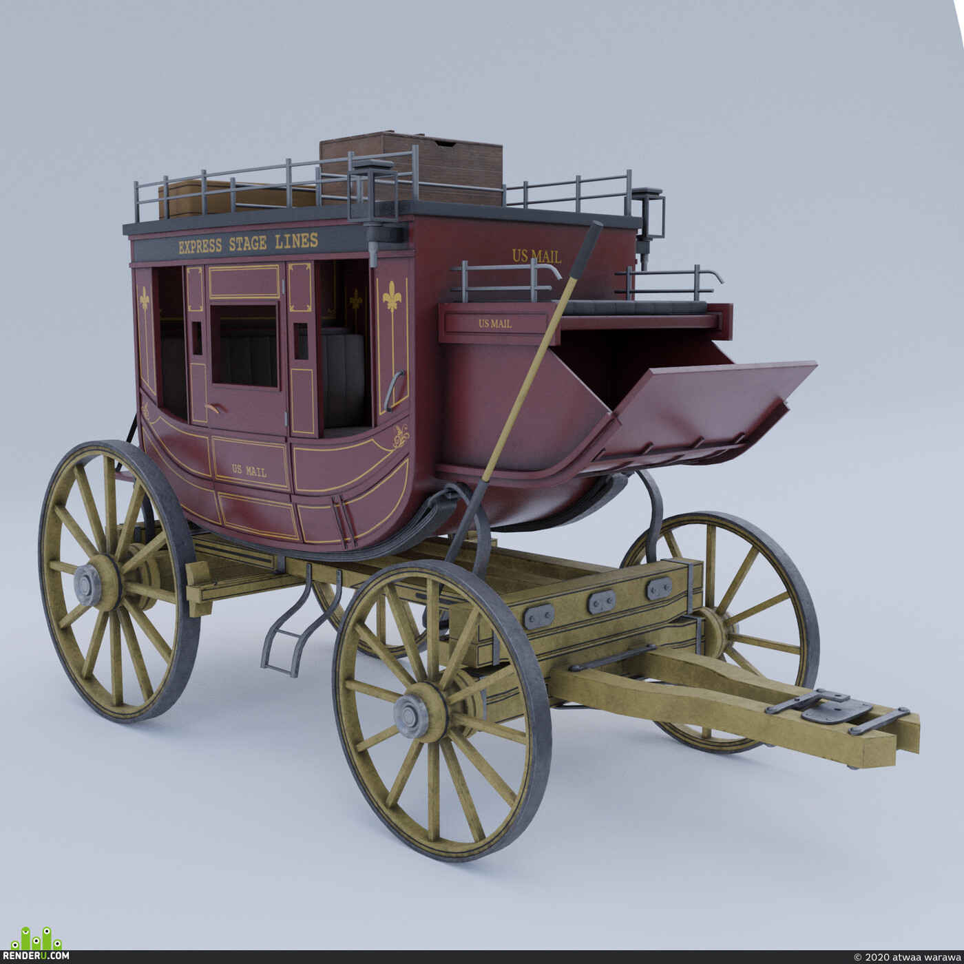 atwaa warawa. US Mail Stagecoach