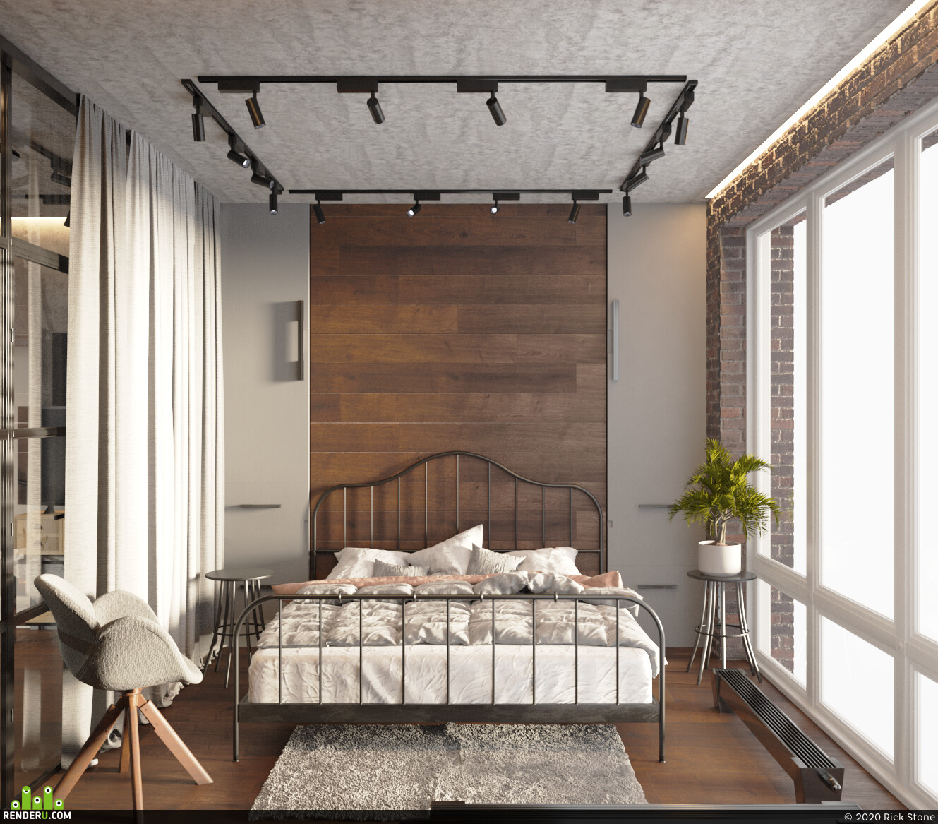 Rick Stone. Bedroom design for young family