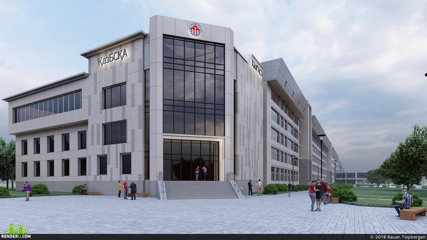 Rauan Tlepbergen (Fantik). University facade concept