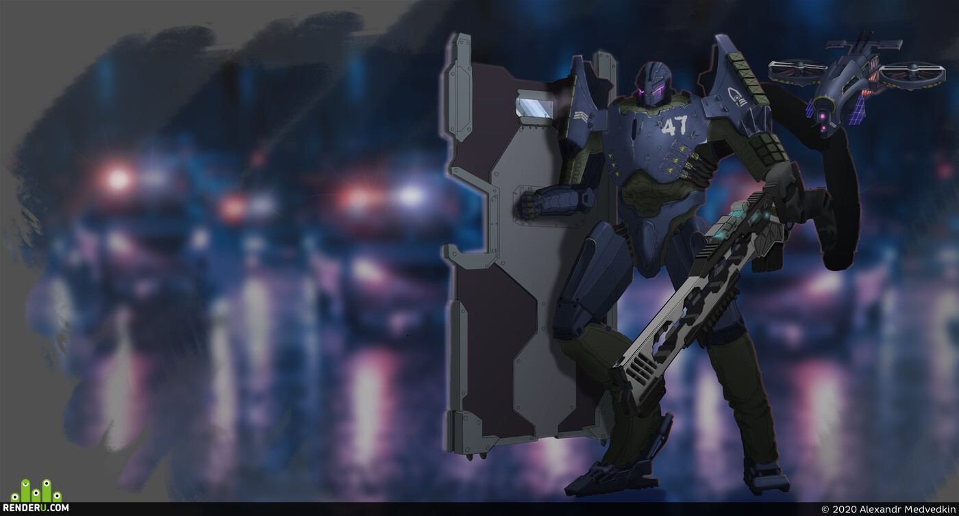 Digital 2D, Animation, Concept art, Mecha, character design