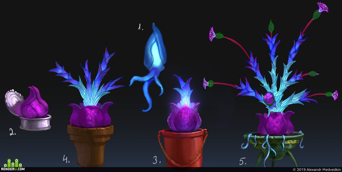 Digital 2D, Concept art, Props