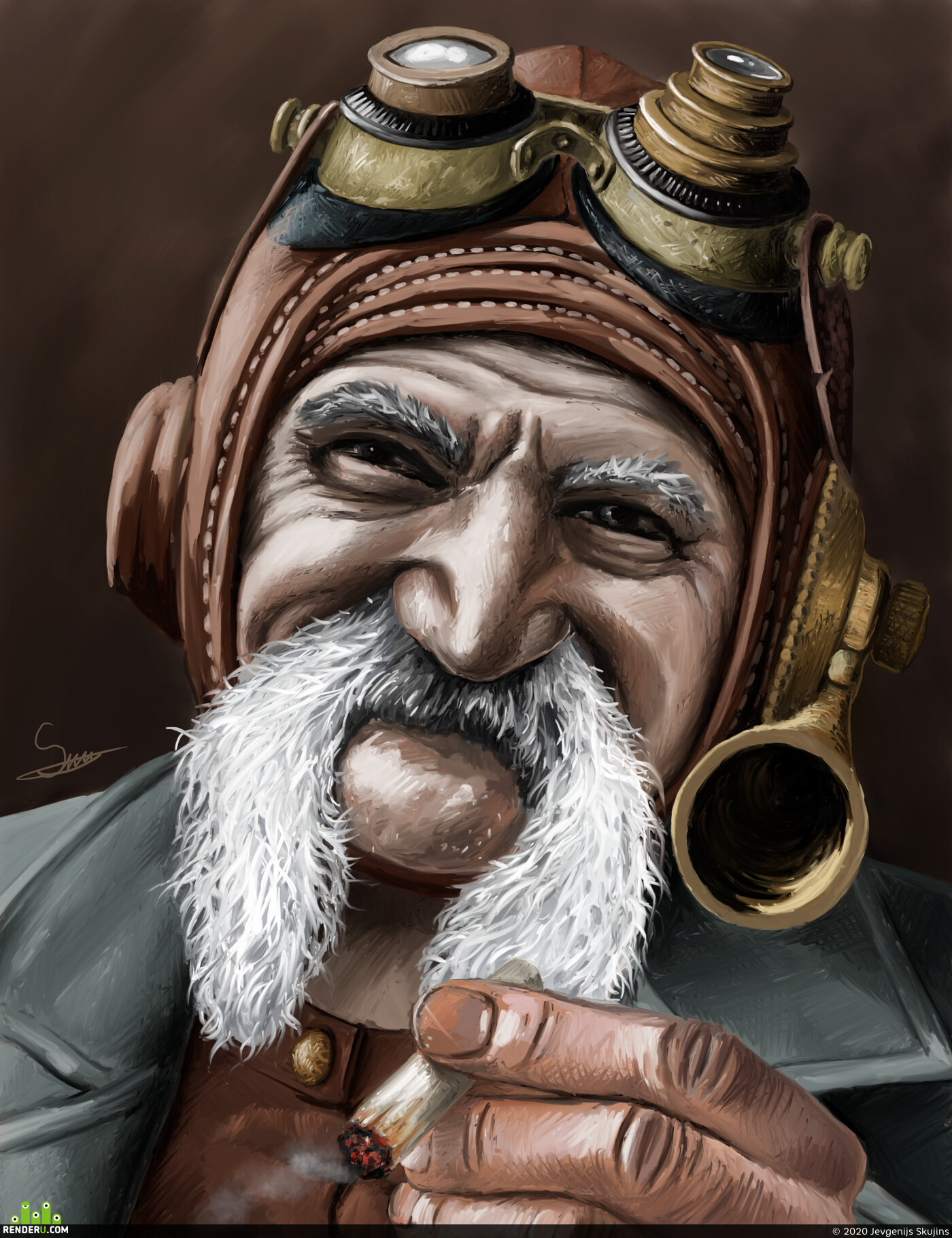 Jevgenijs Skujins. stempunk  portrait