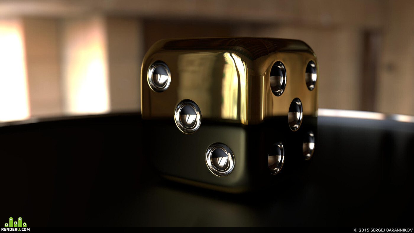 SERGEJ BARANNIKOV. 3D Dice wallpaper