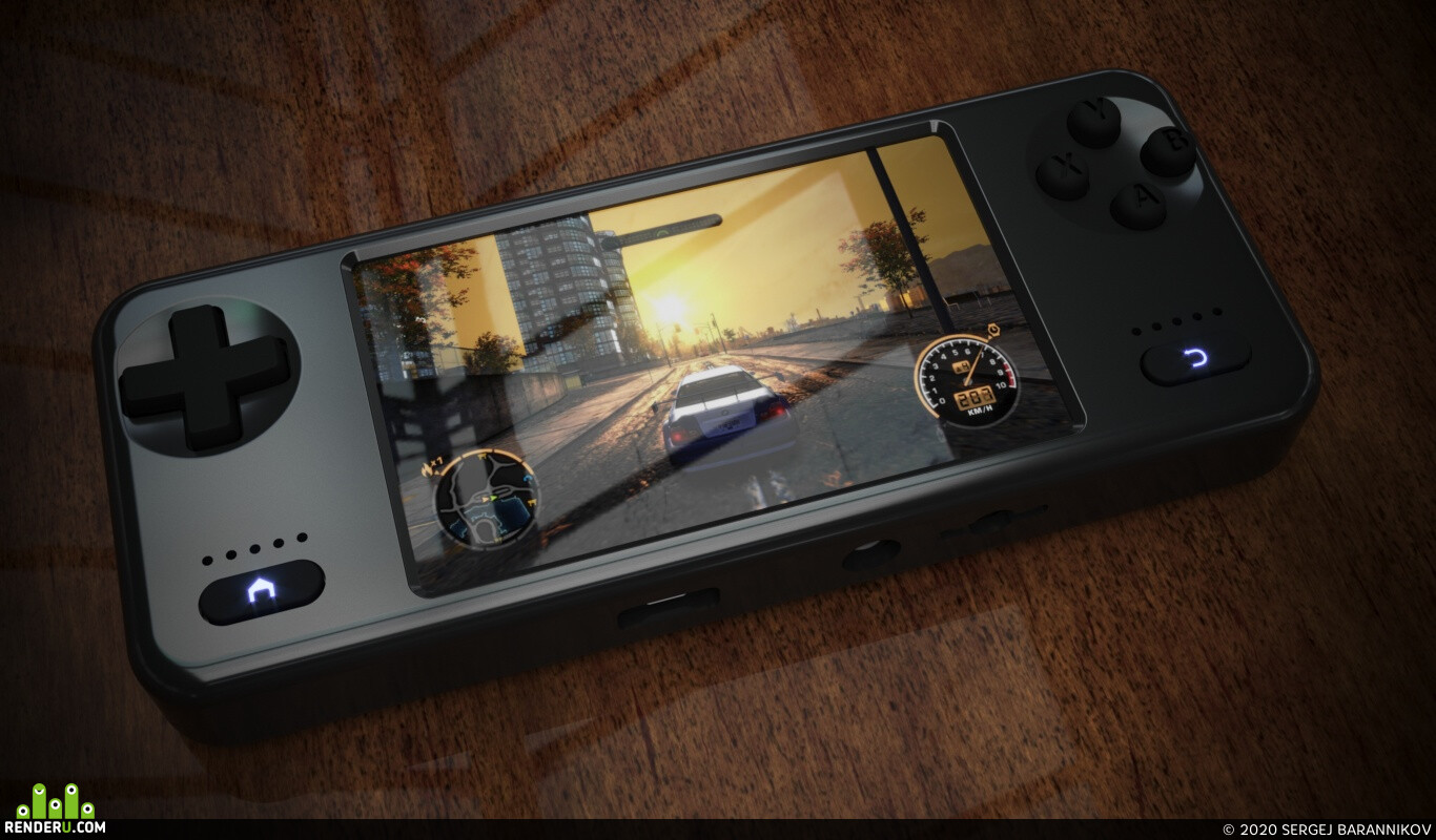 SERGEJ BARANNIKOV. Gaming device concept visualisation