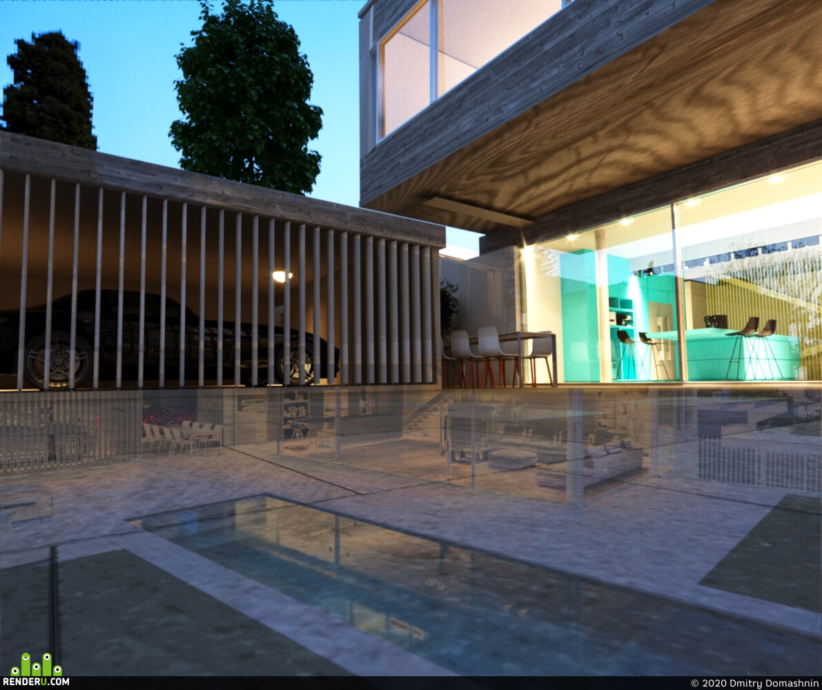Dmitry Domashnin. Pool house