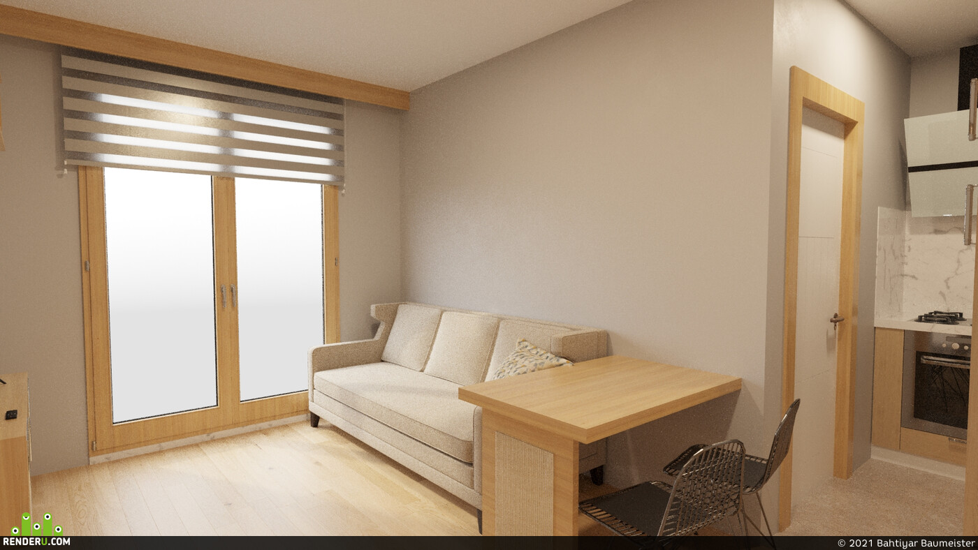 Bahtiyar Baumeister (Allanur). APARTMENT FOR STUDENTS: 1