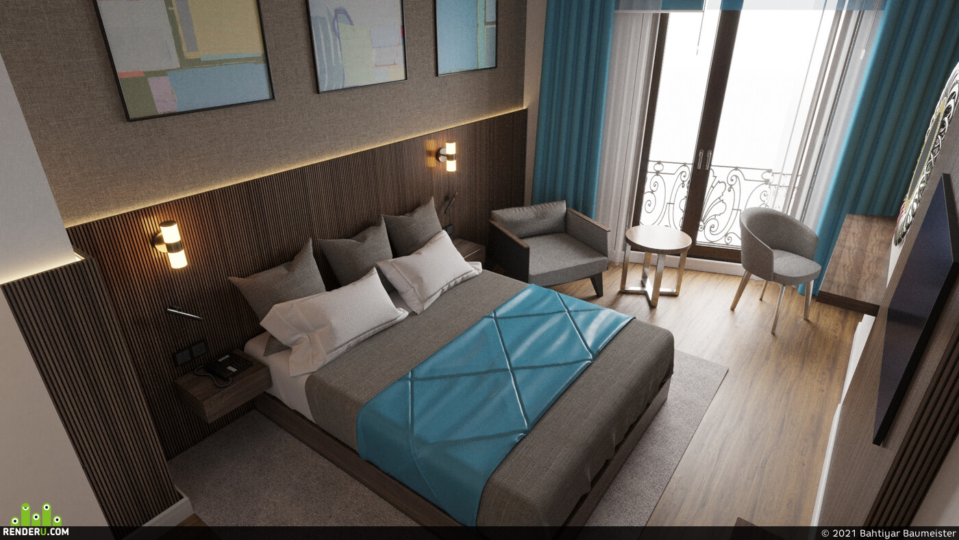 Bahtiyar Baumeister (Allanur). HOTEL ROOM BY THE SEA