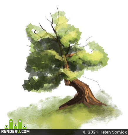 Helen Somick. Stylized tree