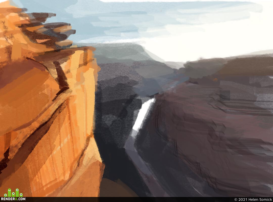 Helen Somick. Yellow rock canyon