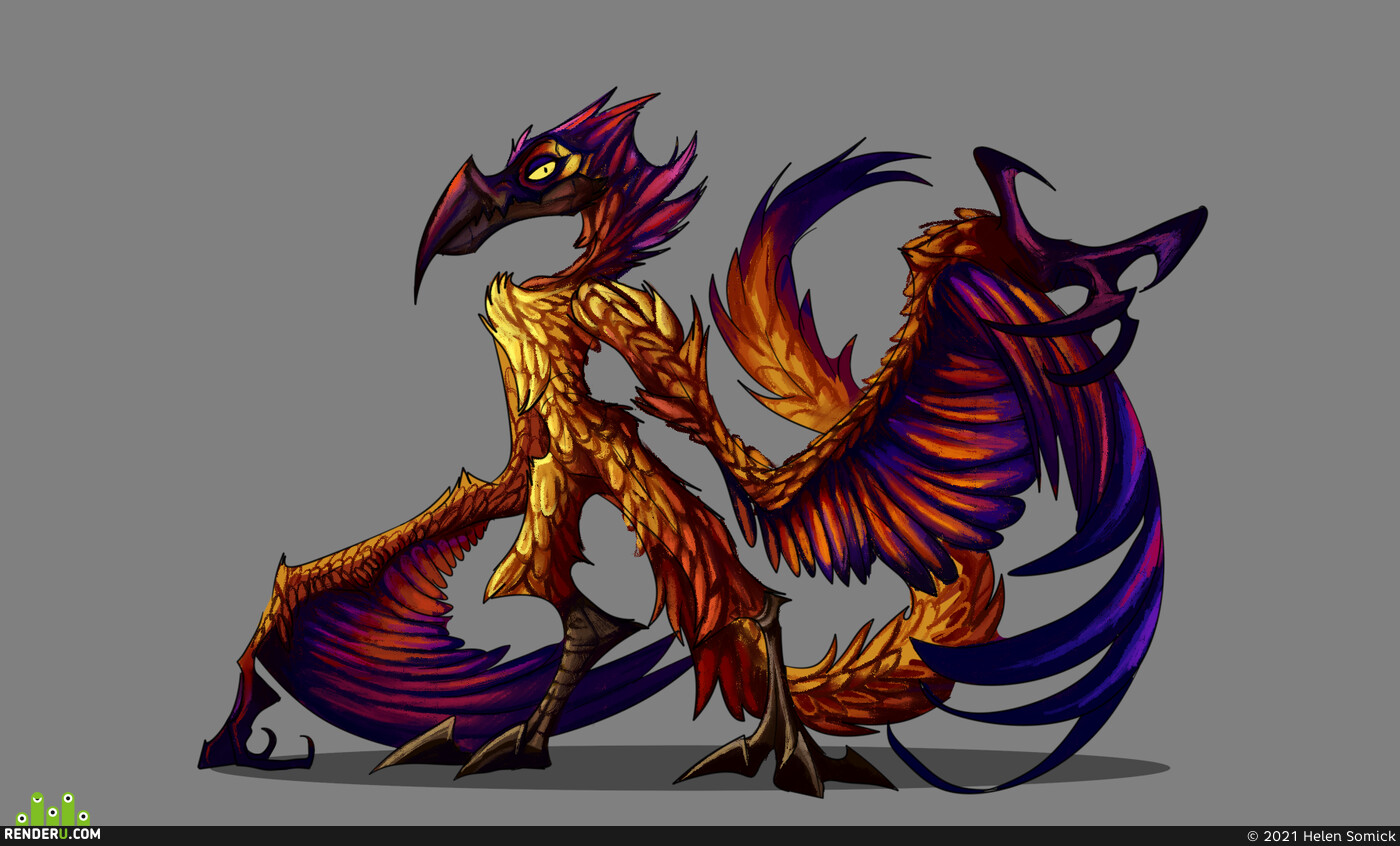 Helen Somick. Arakkoa from Warcraft