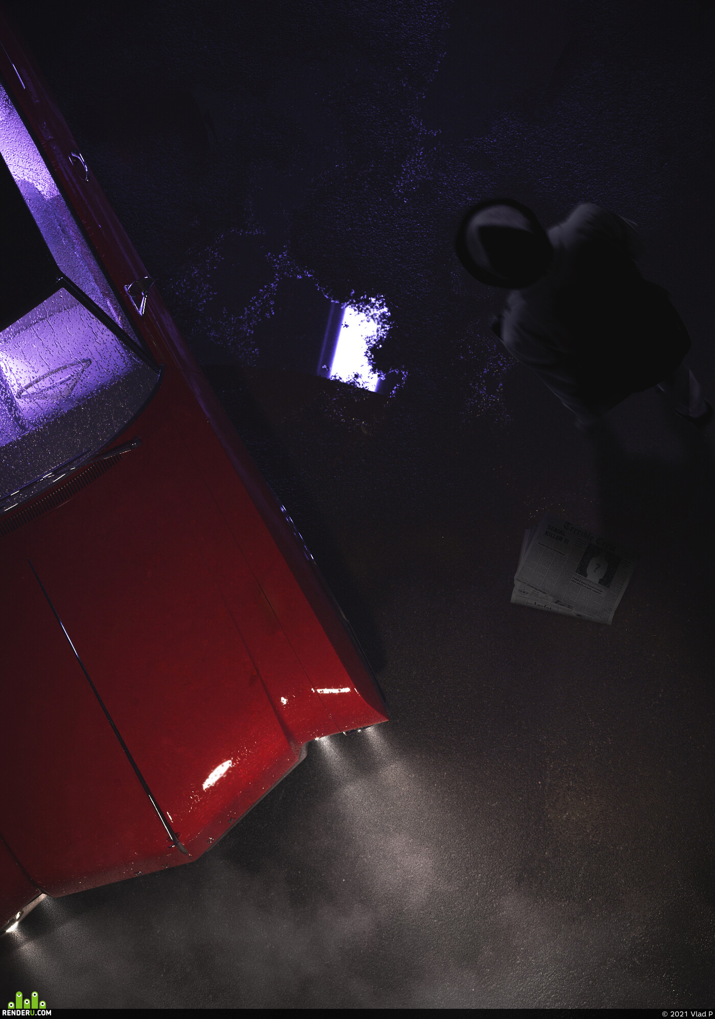 Vlad P. Dark Man / Horror Render