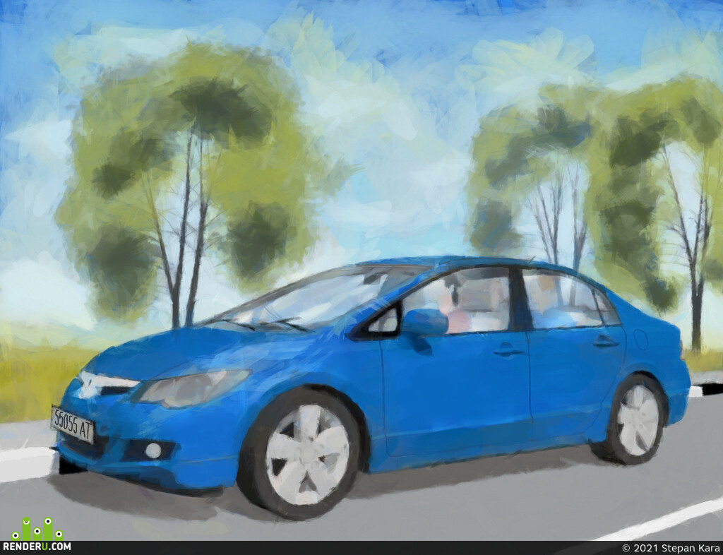 Stepan Kara (Ivan Makarevich Sidorov). Honda Civic