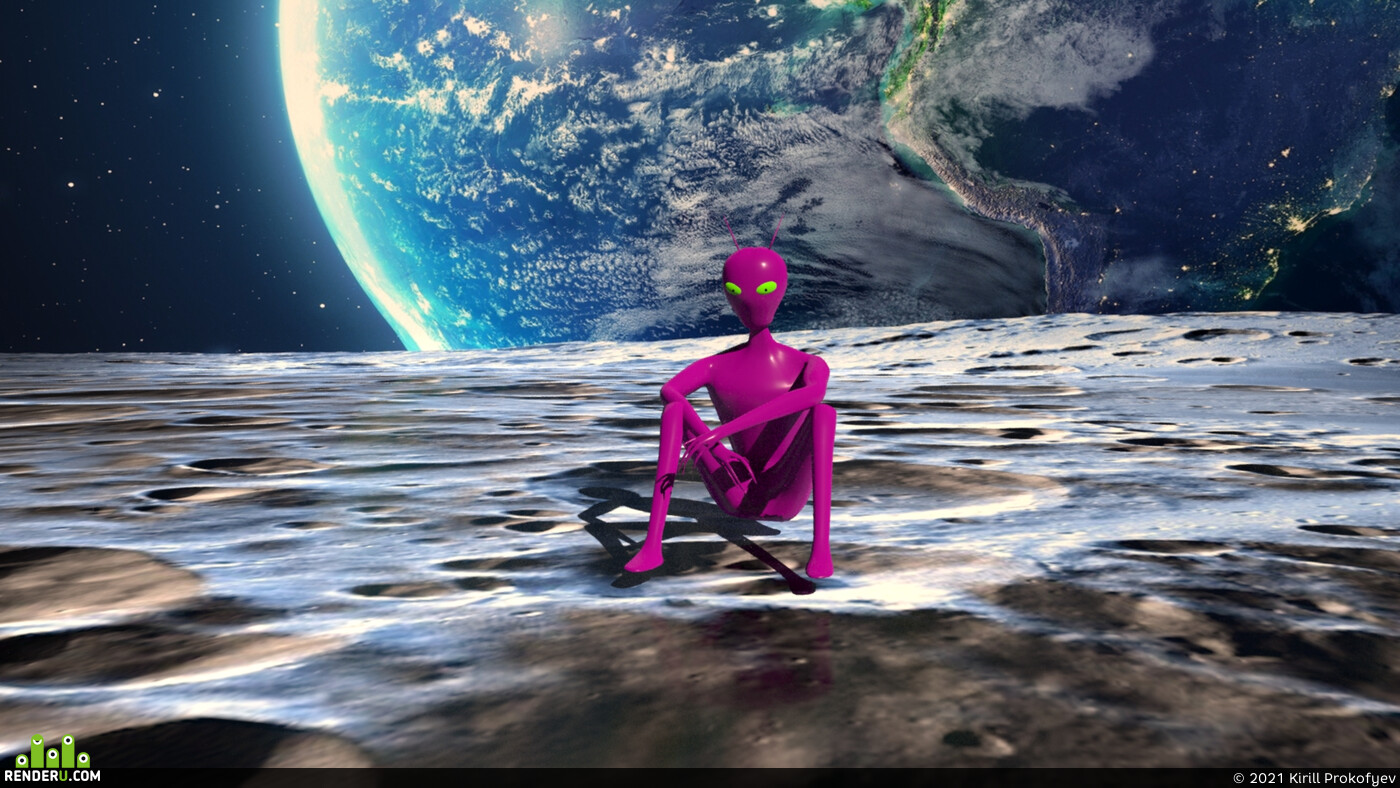 Kirill Prokofyev. Alien in different poses