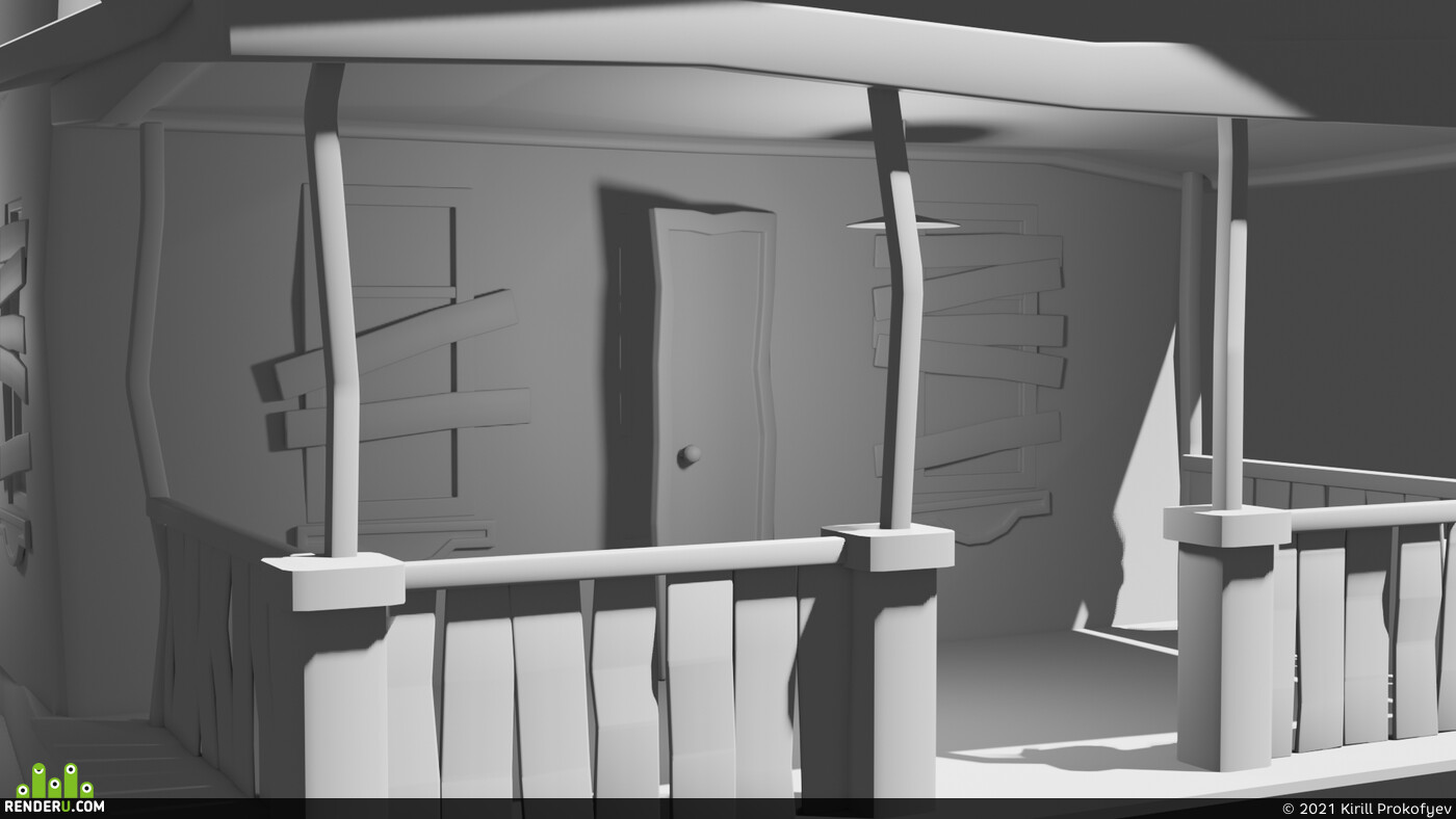 Kirill Prokofyev. Broken house in blender