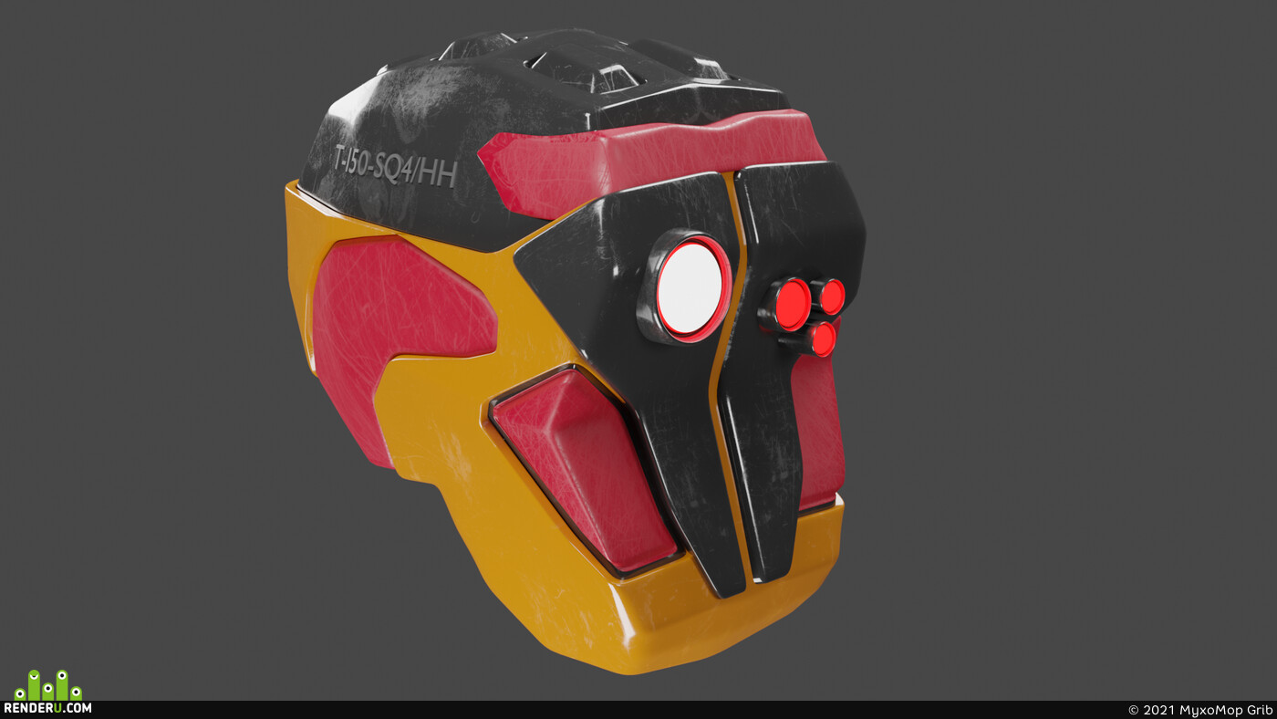 MyxoMop Grib. Robot head