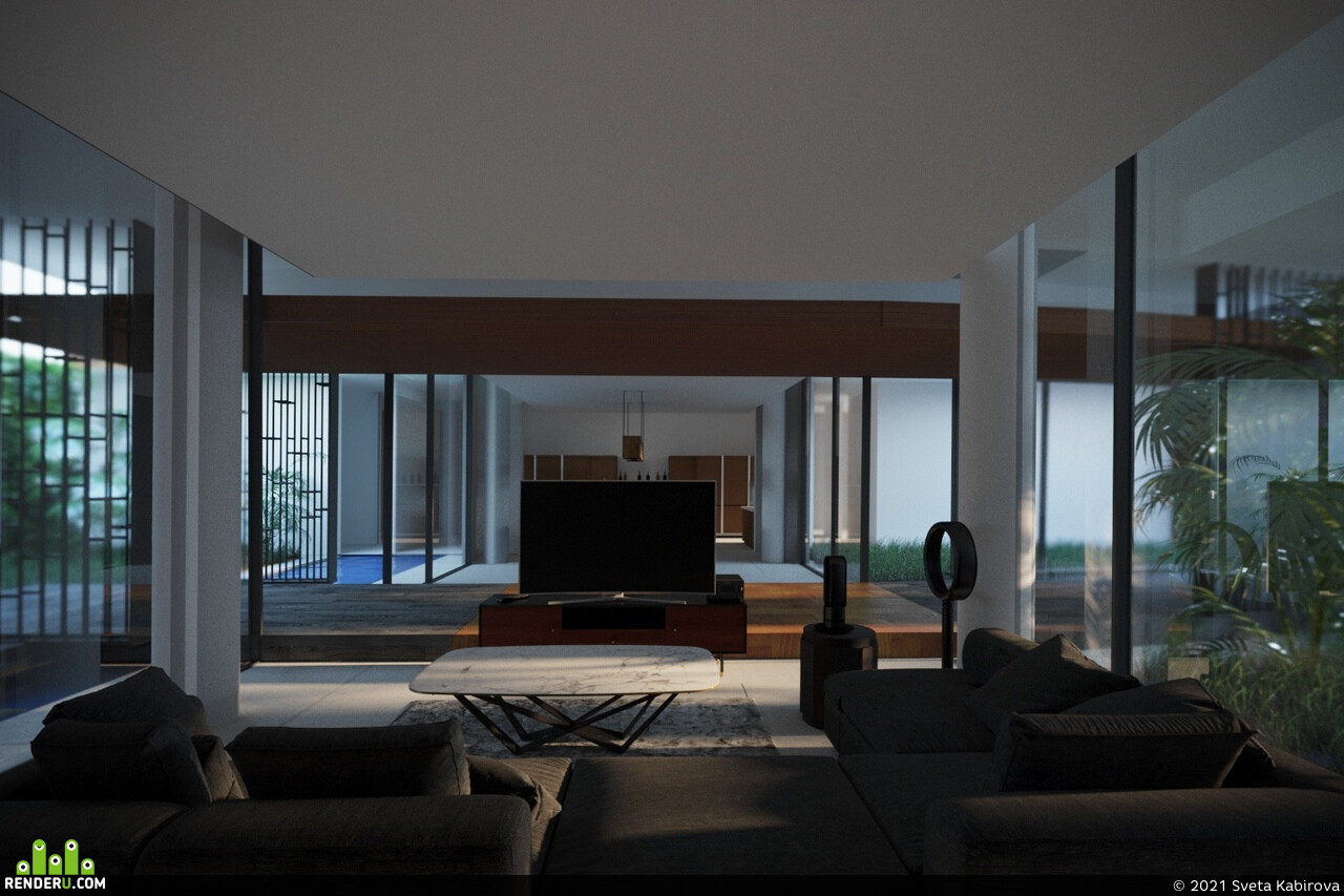 Sveta Kabirova. Living room