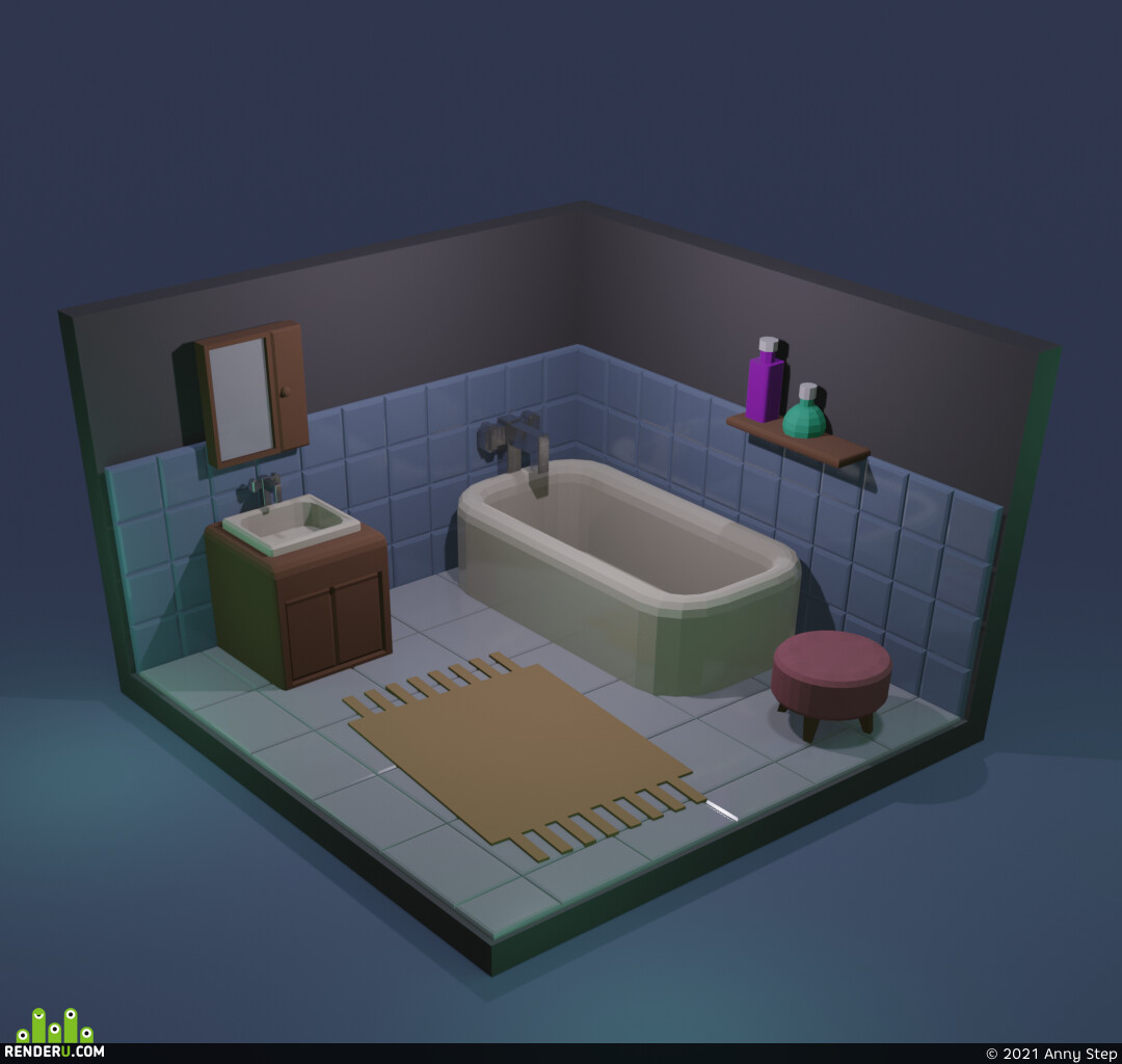 Anny Step. Bathroom