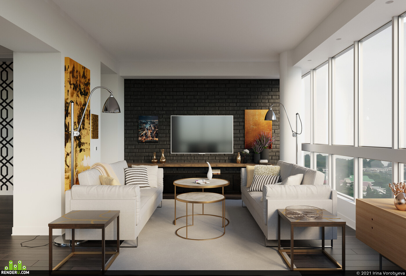 Irina Vorobyeva. Riverside Blvd Penthouse