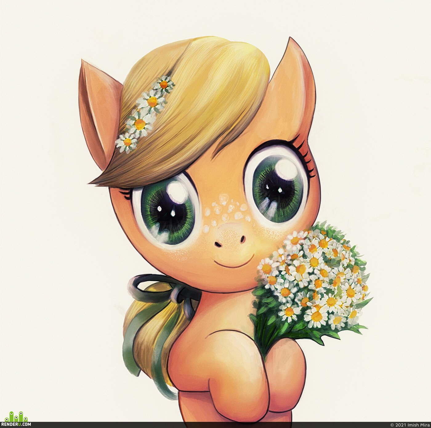Imish Mira. Flowers of summer. children's book illustration