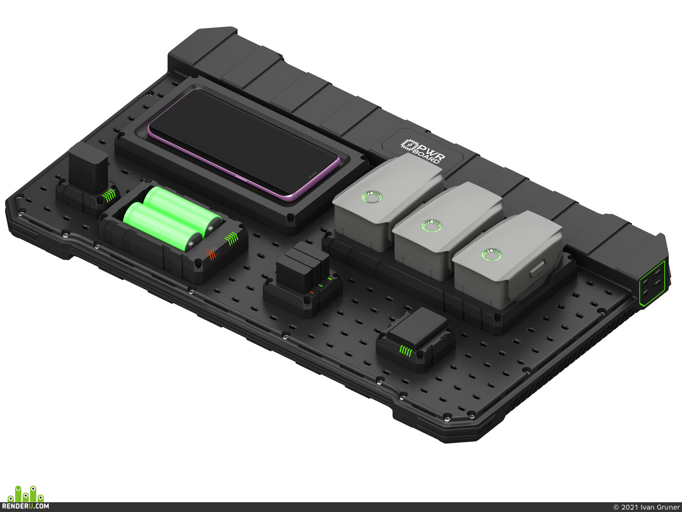 Ivan Gruner (Gruno). Industrial design for the presentation of a hardware startup from Silicon Valley