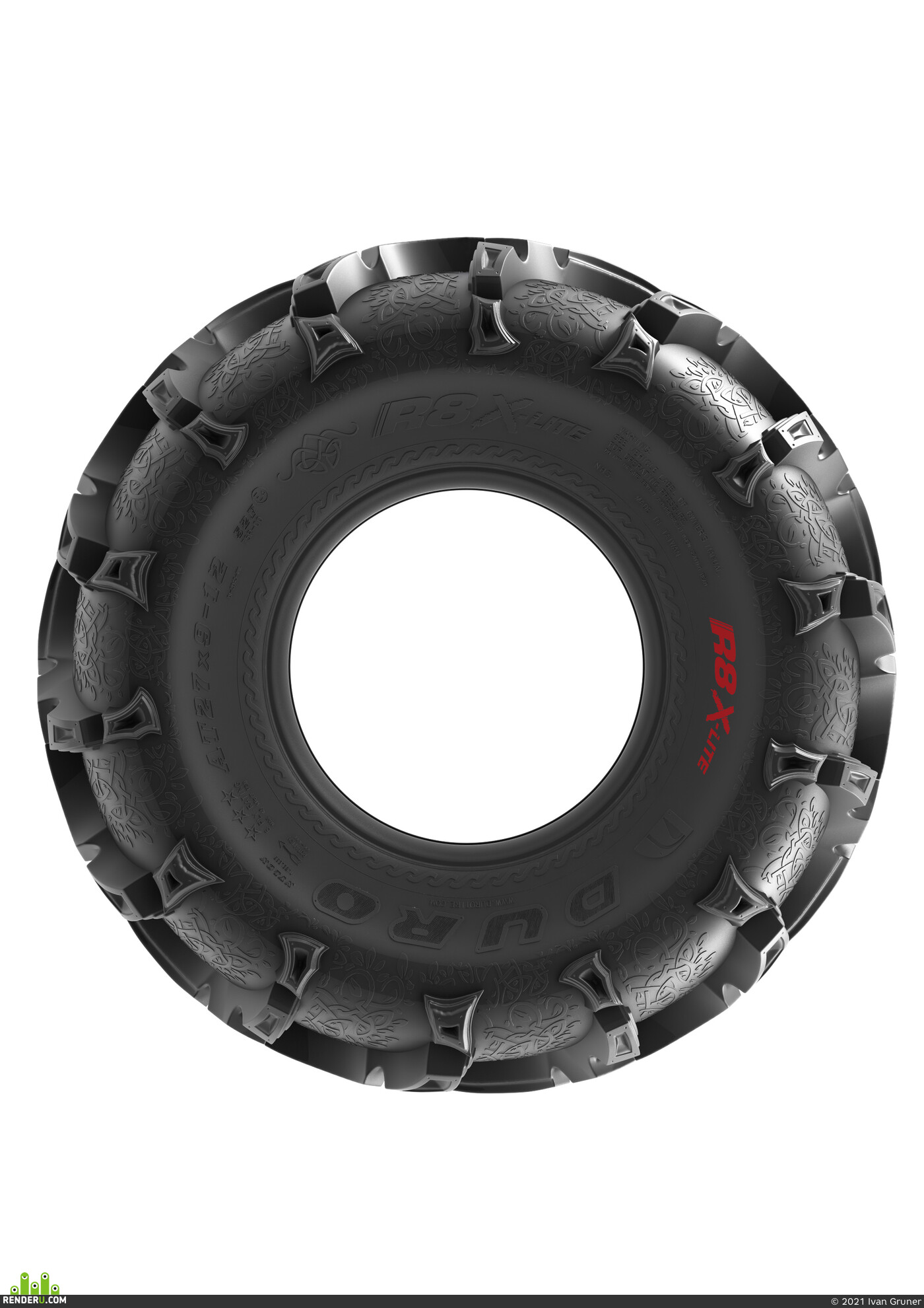 Ivan Gruner (Gruno). Quad bike tire design