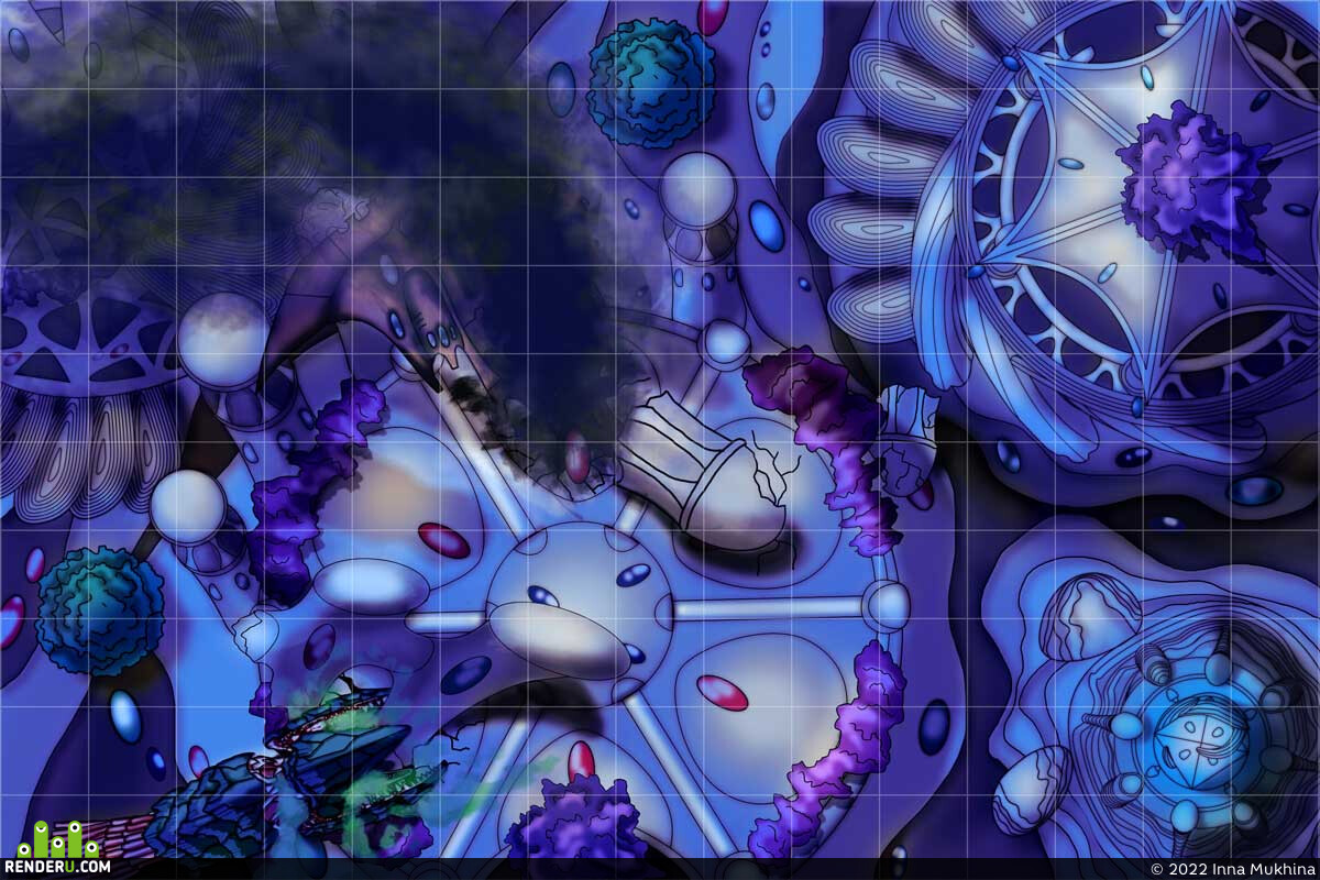 Inna Mukhina. Storming the man-made world of the Eldar by the Tyranids