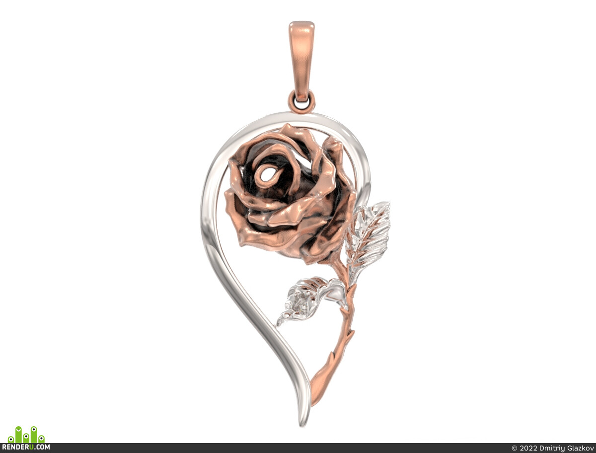 Dmitriy Glazkov. Pendant rose