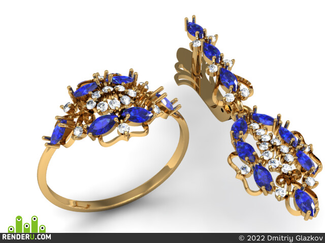 Dmitriy Glazkov. jewelry set