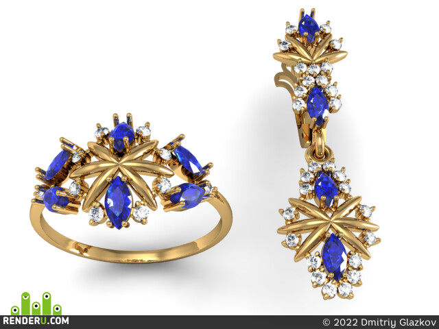 Dmitriy Glazkov. jewelry set