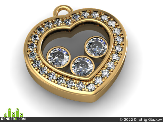 Dmitriy Glazkov. pendant heart