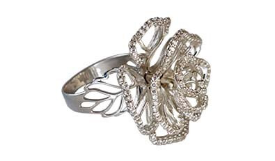 Dmitriy Glazkov. Grasshopper Rhino jewellery rose ring
