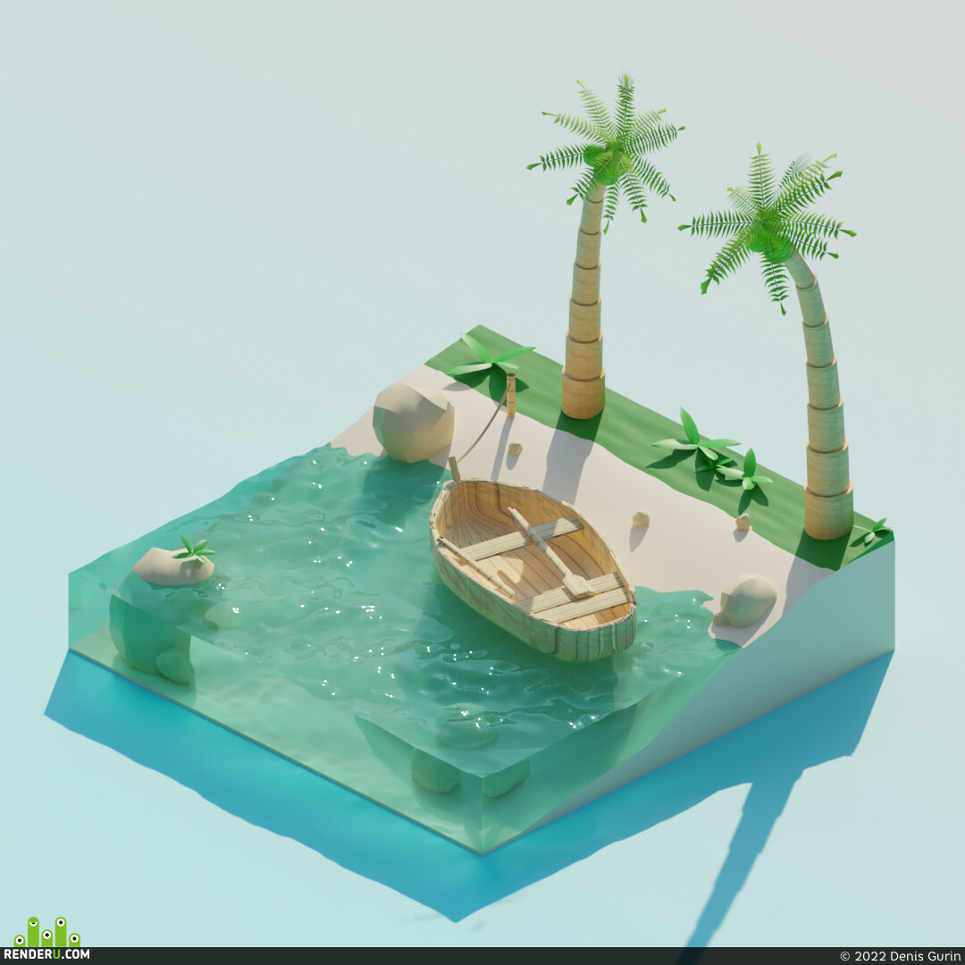 Denis Gurin. Sand paradise
