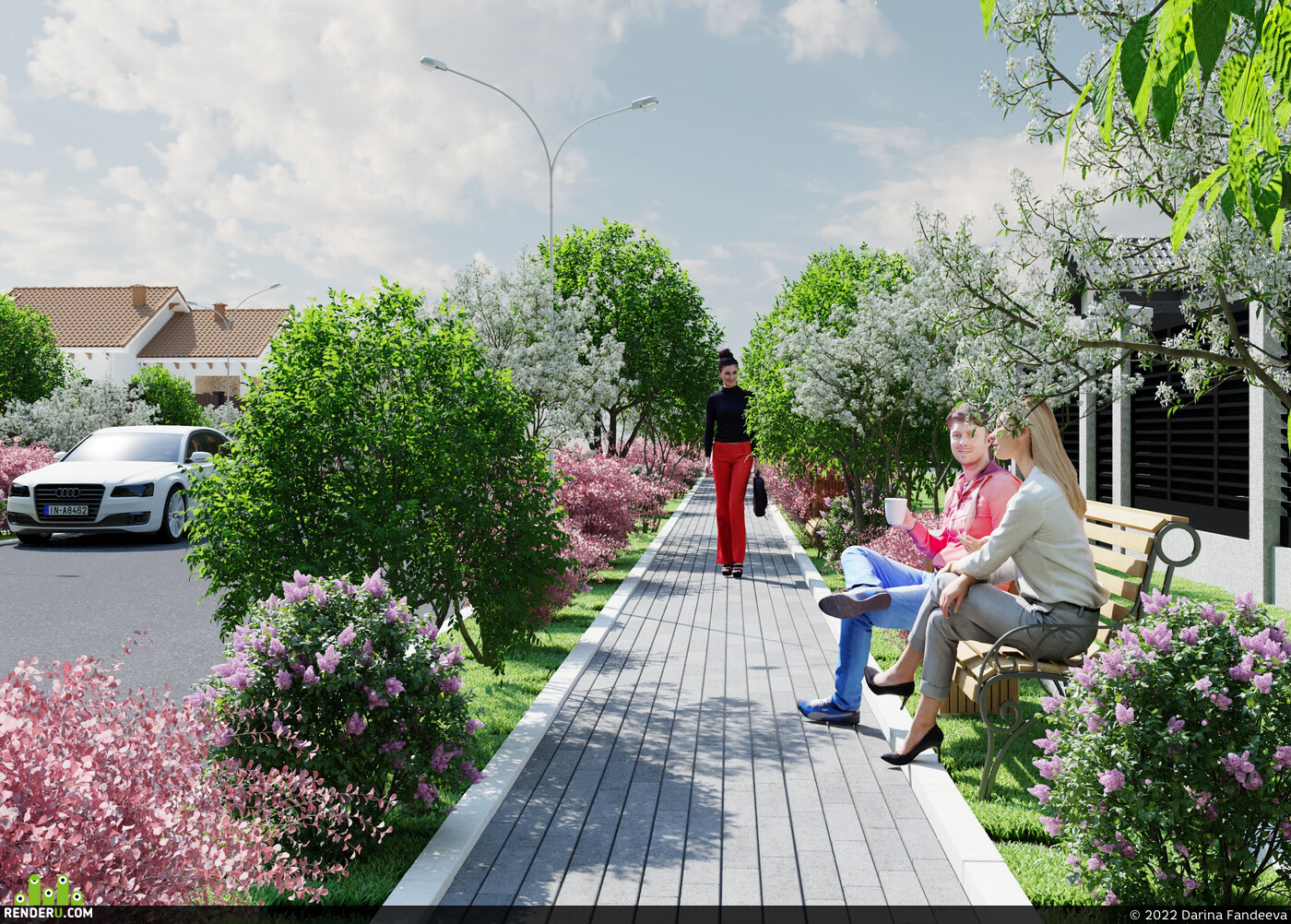 Darina Fandeeva. Improvement of the street in the Crimea