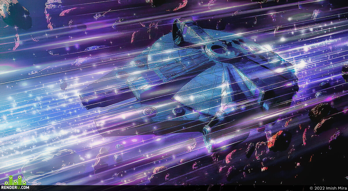 Imish Mira. Hyperjump.  Falcon Halftone