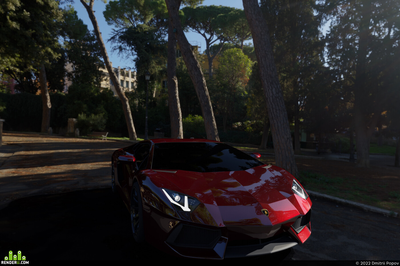 Dmitrii Popov. Lamborghini Aventador 3D