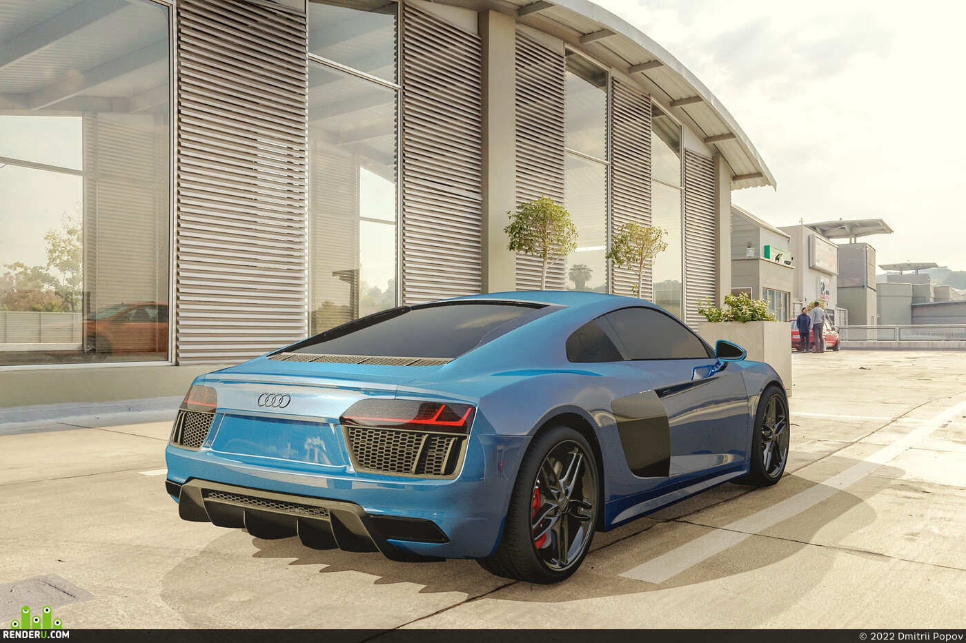 Dmitrii Popov. Audi R8 3D model