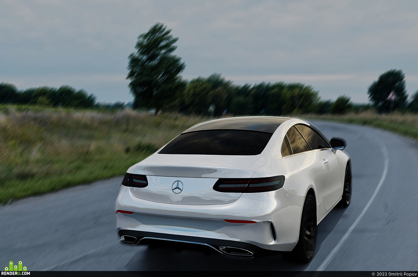 Dmitrii Popov. Mercedes Benz E class 3D model