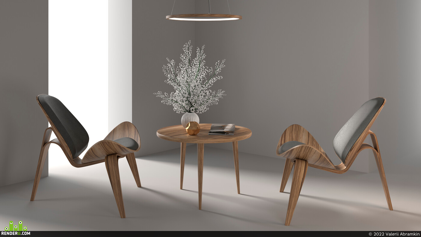 Valerii Abramkin. Shell Chair CH07