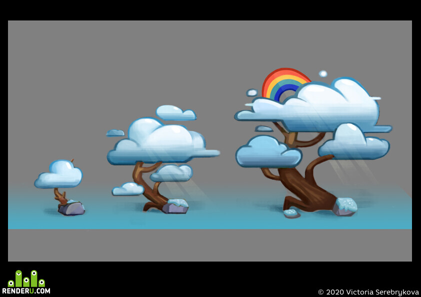 Victoria Serebrykova. Cloud tree