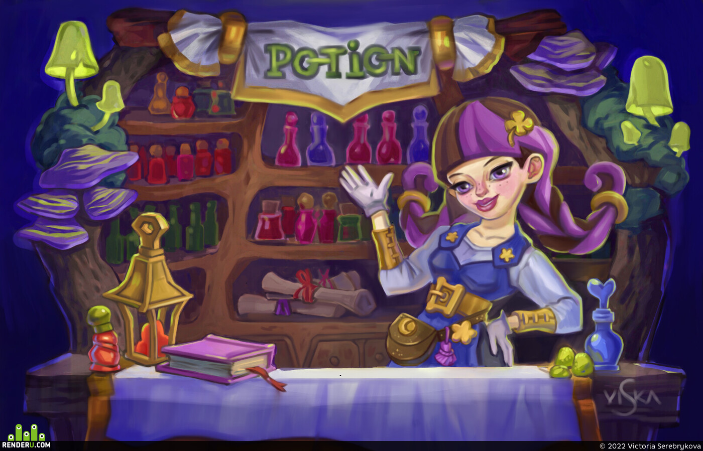 Victoria Serebrykova. Potions shop