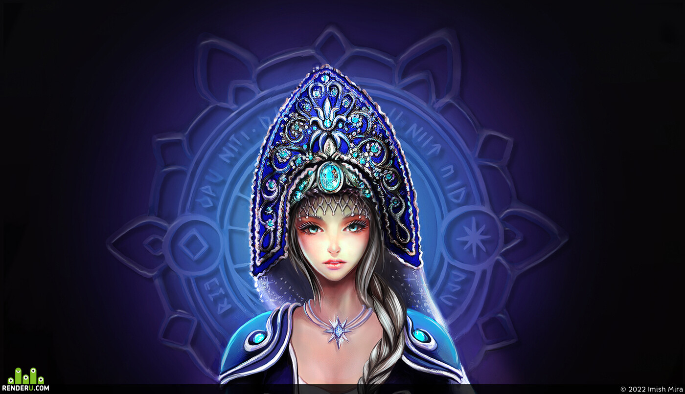 Imish Mira. Snow Maiden, allods online concept