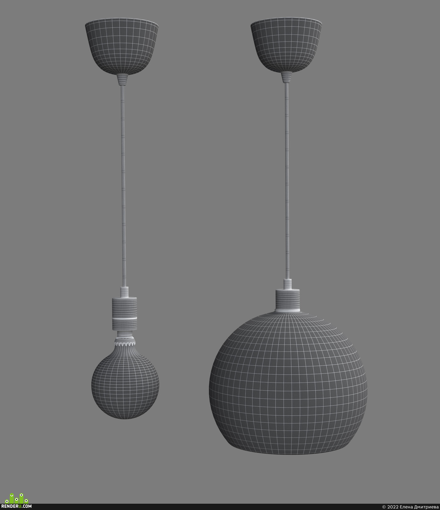 Елена Дмитриева. 3D MODEL OF THE LAMP