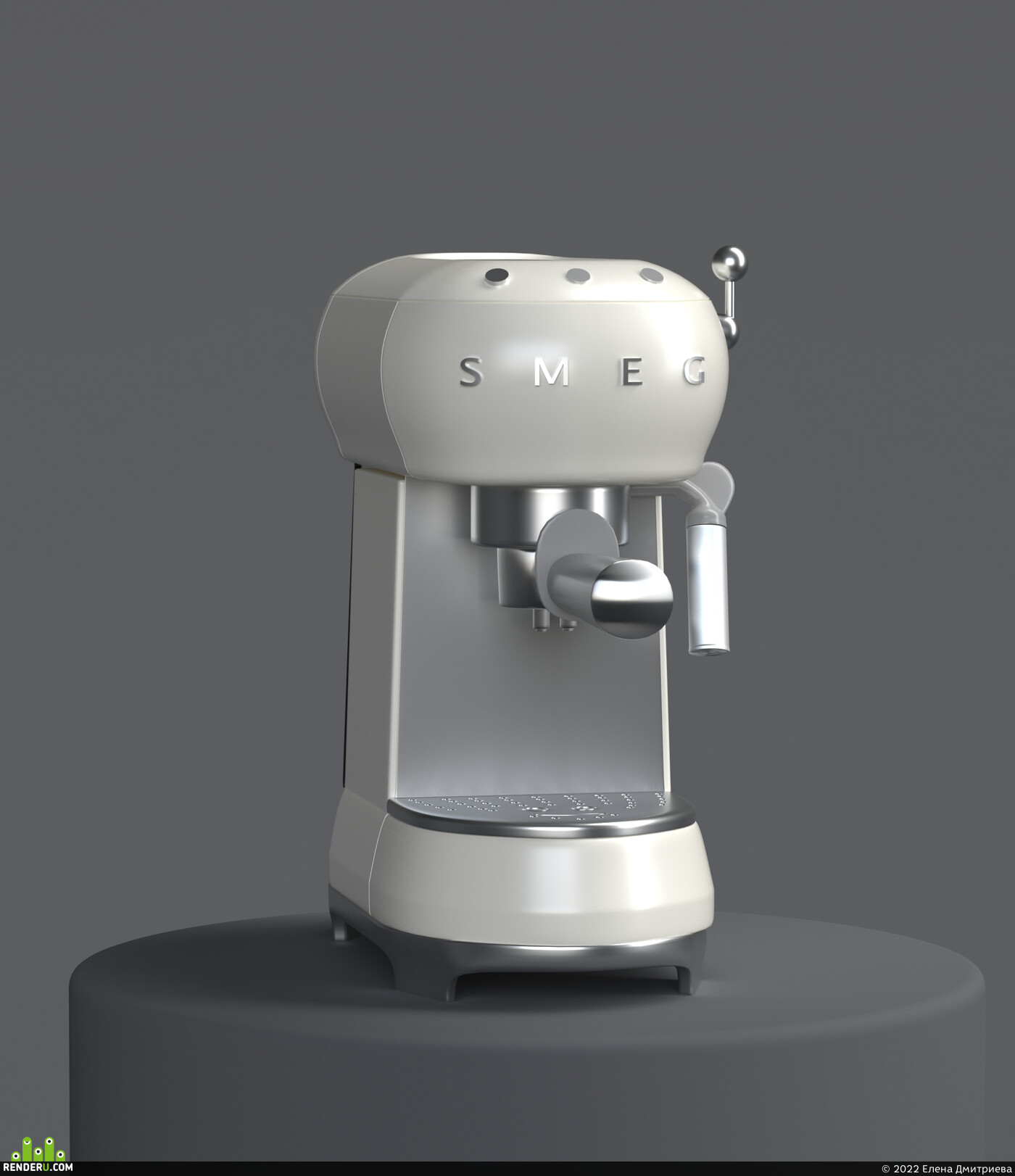Елена Дмитриева. 3D MODEL OF COFFEE MACHINE
