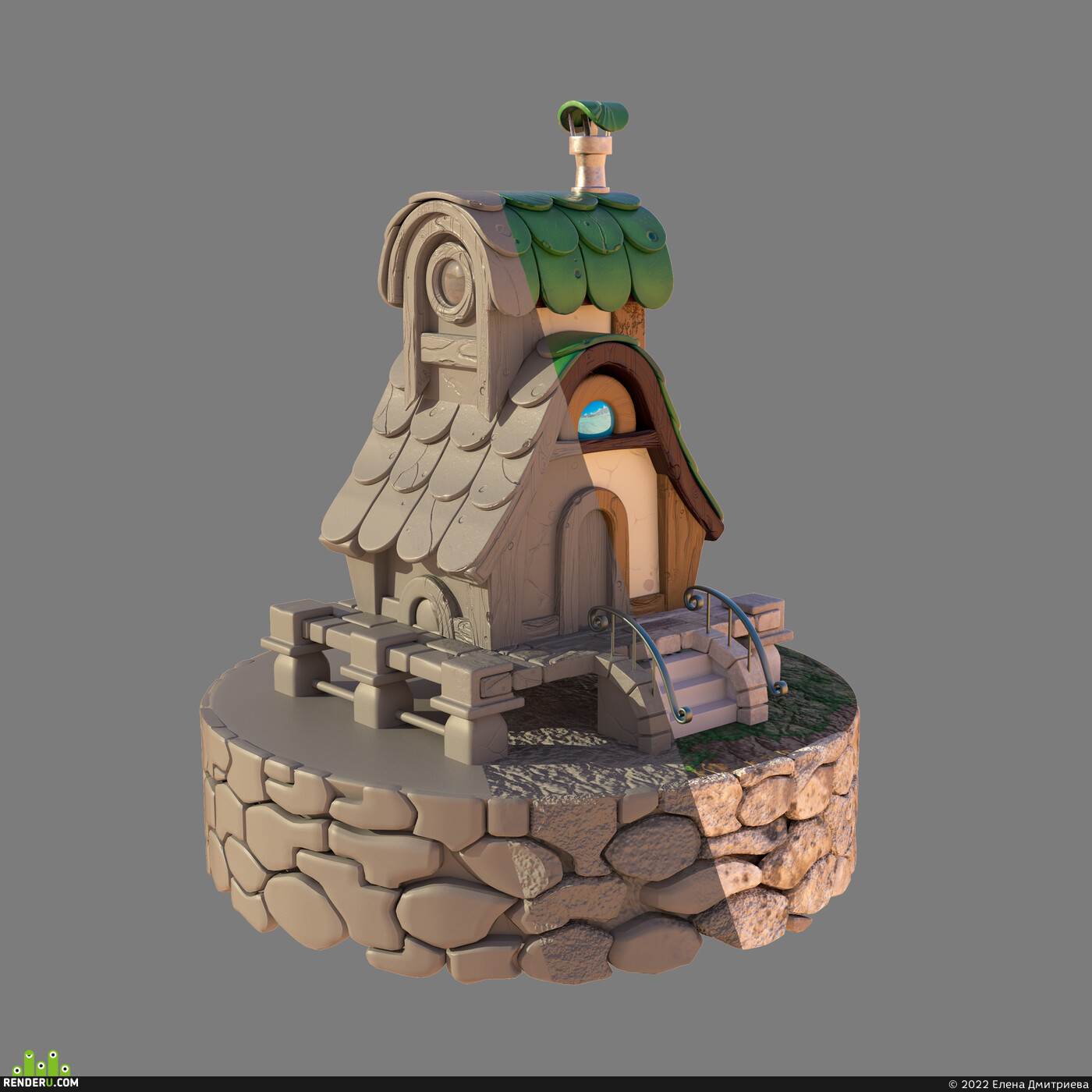 Елена Дмитриева. 3D MODEL OF A HOUSE