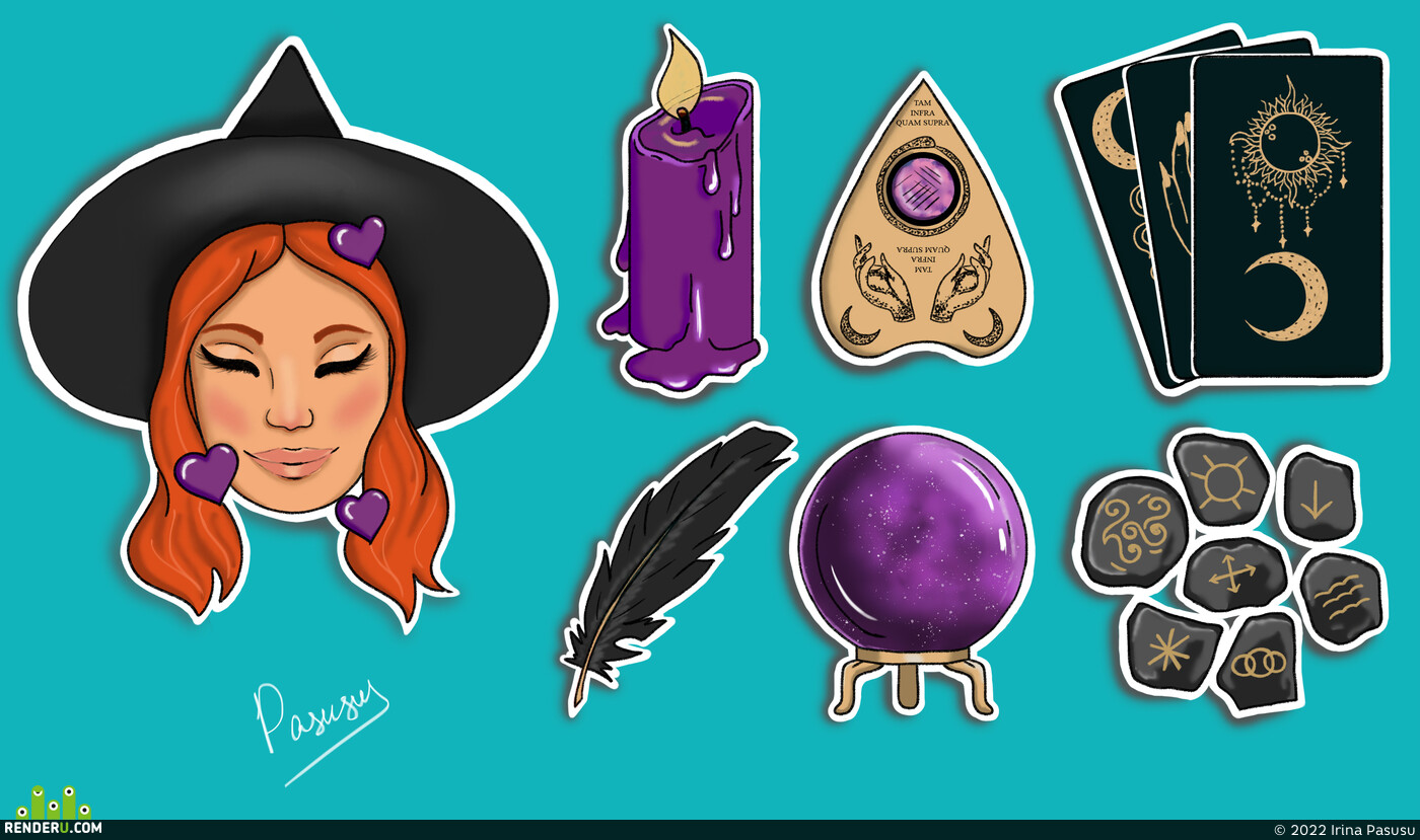 Irina Pasusu. Magic stickers